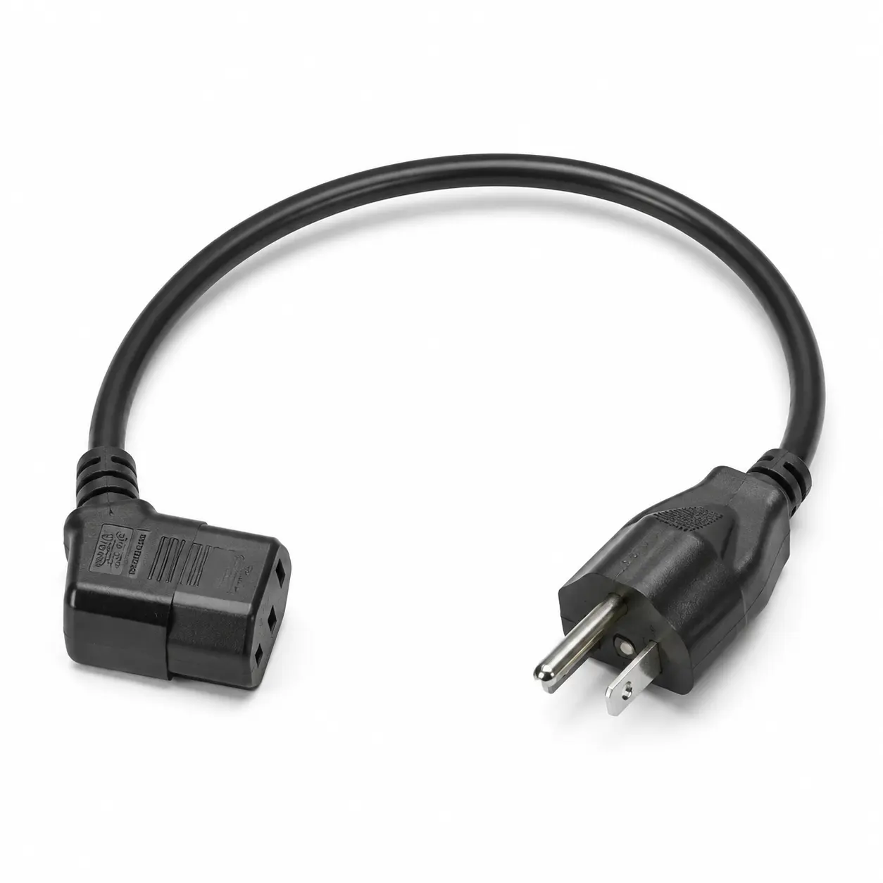 90 Right Angle American C13 Connector Power Cord (1 of 2)