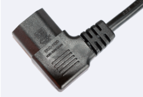 90 Right Angle American C13 Connector Power Cord
